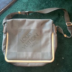Louis Vuitton Terre Damier Geant Brown Canvas Messenger Bag